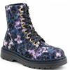HEAVENLY FEET WOMENS ZIP LACE ANKLE BOOT - MIDNIGHT VELOUR